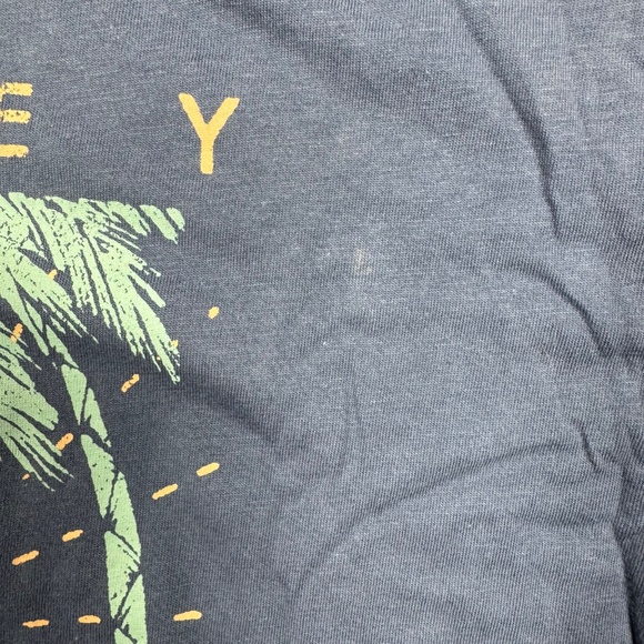 Hurley Men’s XL Blue Graphic Tee Palm Tree Sunset Beach Surf Cotton Shirt - Picture 5 of 13